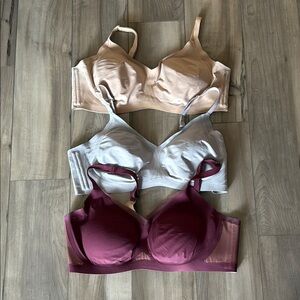 Women's Honeylove Intimates Set - Beige, Gray, and Burgundy 3X